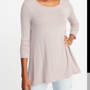 NWT Old Navy Luxe Slub-Knit Swing Tunic - Plus Sz XXL - Gorgeous Blush Color